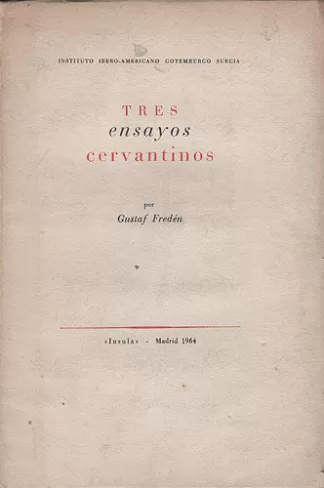 Tres Ensayos Cervantinos