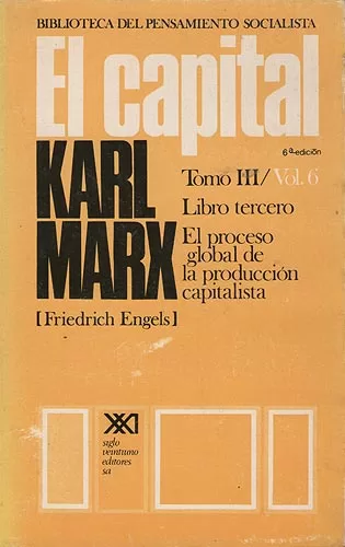El capital. Tomo III/ Vol. 6. El proceso global de la producción capitalista