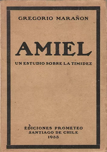 Amiel. Un estudio sobre la timidez