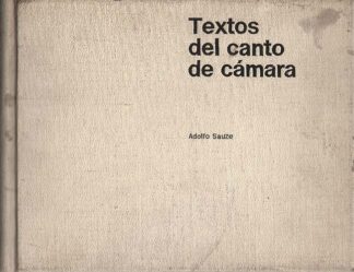 Textos del canto de cámara