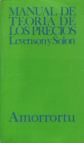 Manual de Teoría de los Precios