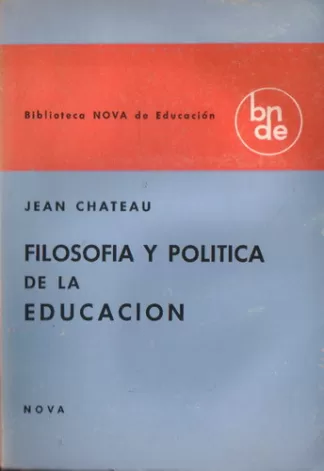 Filosofía y política de la educación