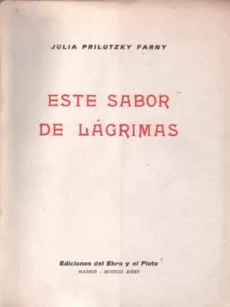 Este sabor de lágrimas
