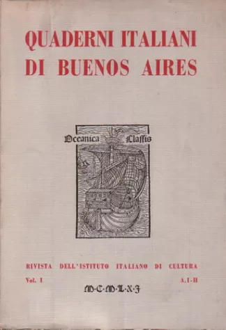 Quaderni Italiani di Buenos Aires - Vol. I - Aprile 1959 - Marzo 1961