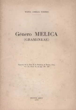 Género Melica (Gramineae)