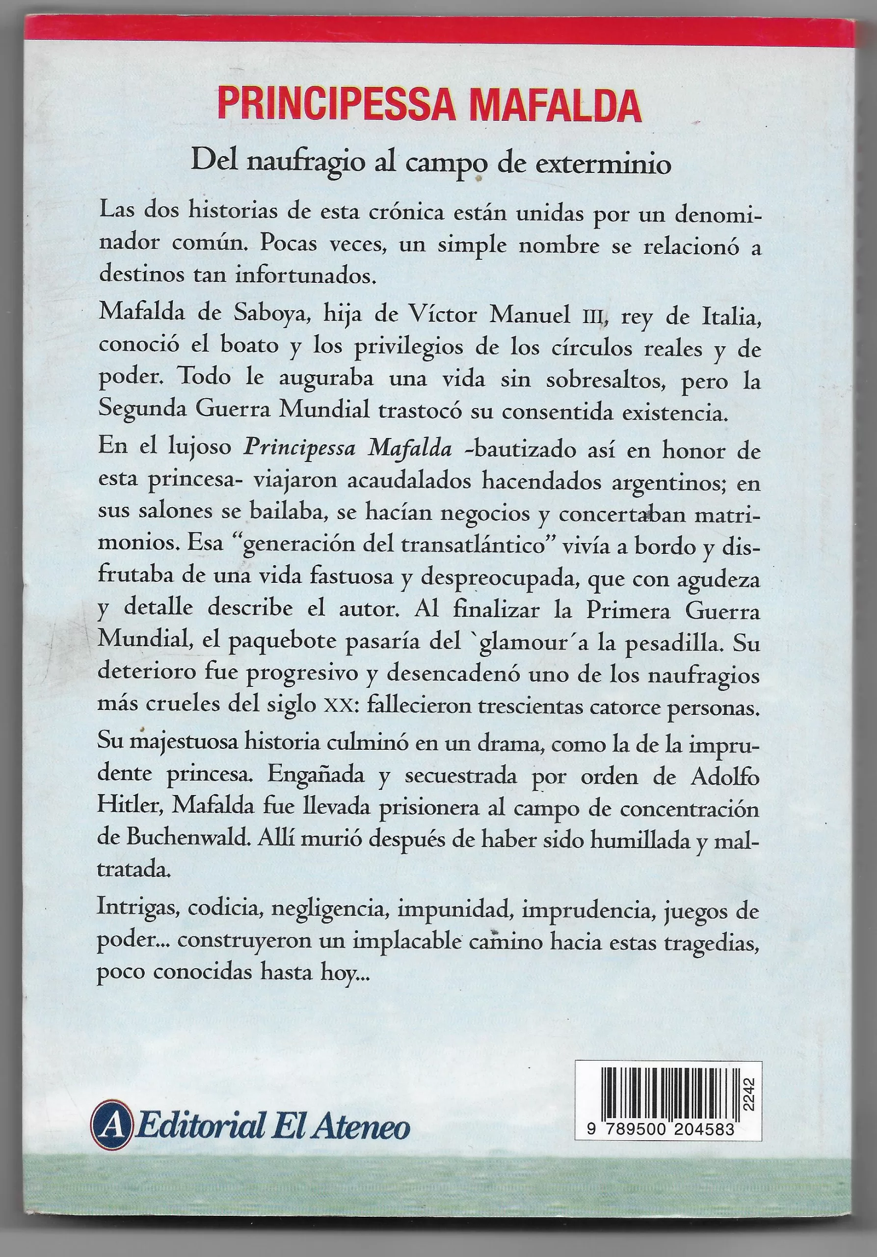 Principessa Mafalda: Historia de dos tragedias - Lagos, Ovidio - Imagen 2